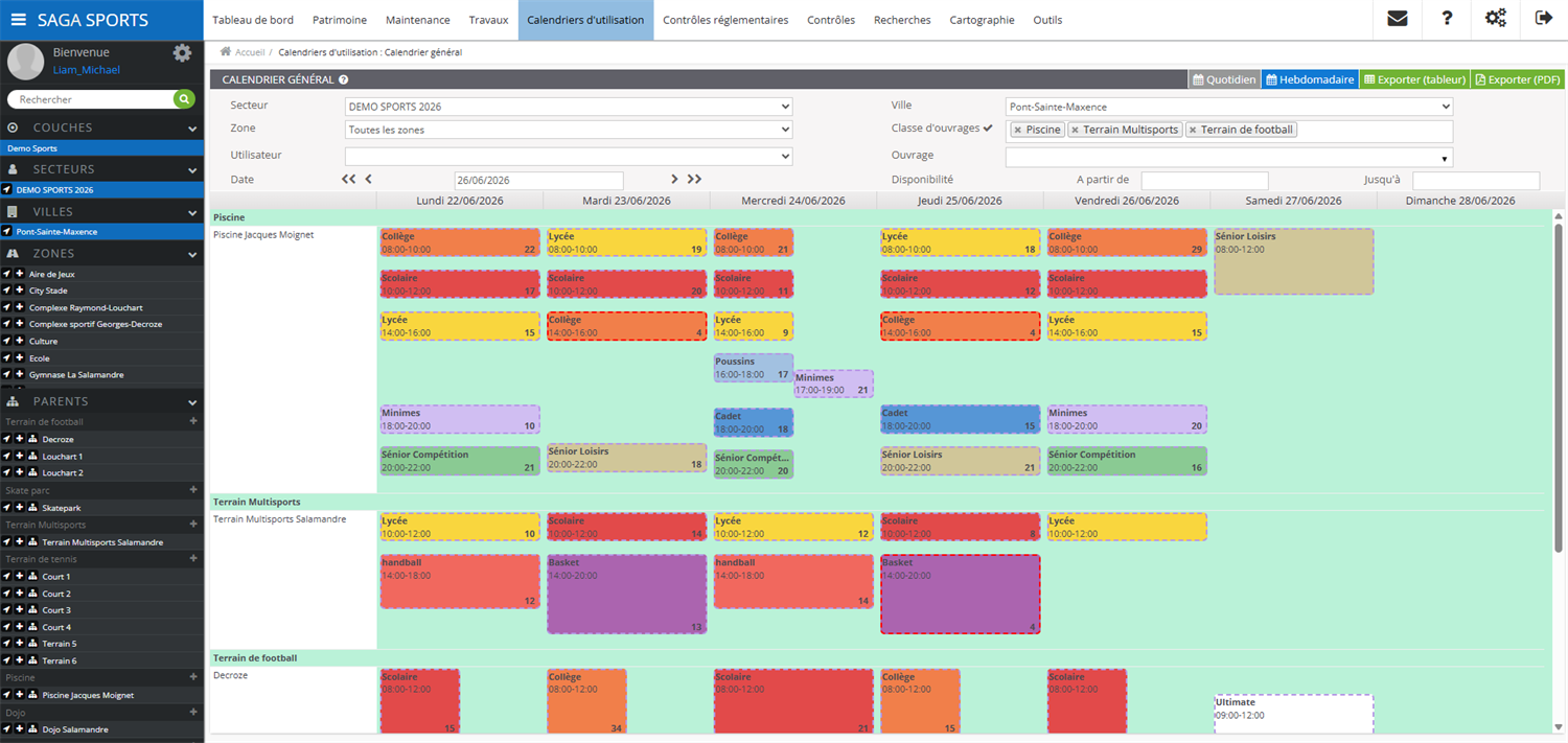 Module Planning de Réservation